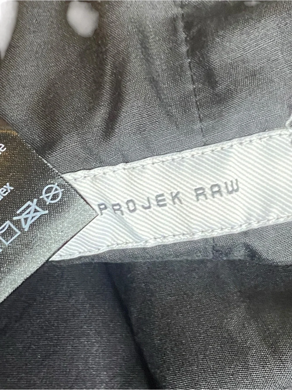 Projek Raw (2) Bungee Flex Chino Shorts One Gray one Black Both Men Size 36 NWT